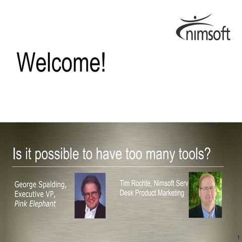 Webcast: Is it Possible to Have Too Many Tools? Featuring George Spalding of ...