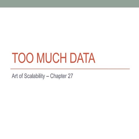 TOO MANY OR TOO MUCH DATA visual data 7