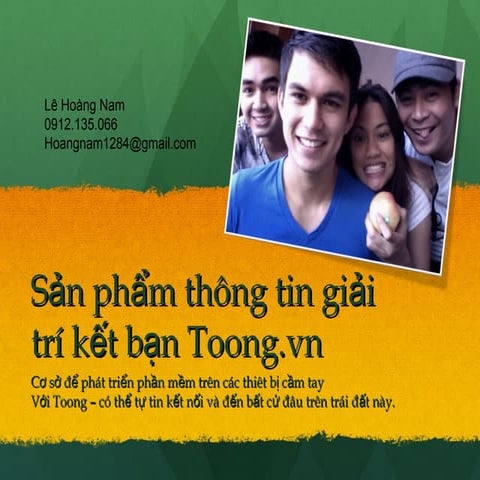Toong.vn mega site for Vietnamese youth - Le Hoang Nam
