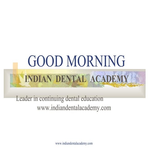 Tooth development  and eruption   /certified fixed orthodontic courses by Ind...