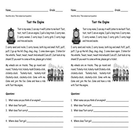 Toot the Engine Story