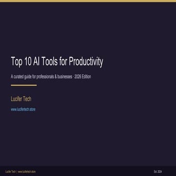 Top 10 AI Tools for Boosting Productivity in 2026: A Professional Guide ...