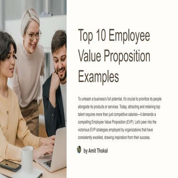 Top 10 Employee Value Proposition Examples