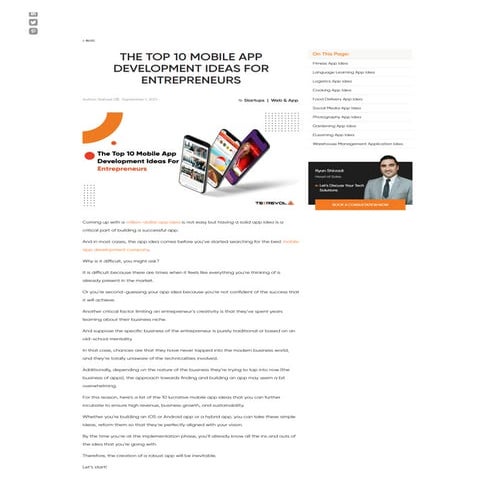 Top 10-mobile-app-development-ideas-for-entrepreneurs | PDF