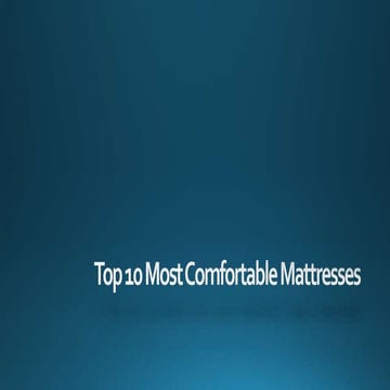 Top 10 Most Comfortable Mattresses