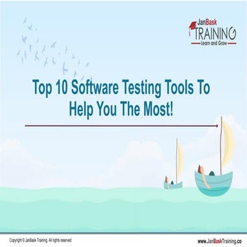 Top 10 Software Testing Tool to Help You The Most!