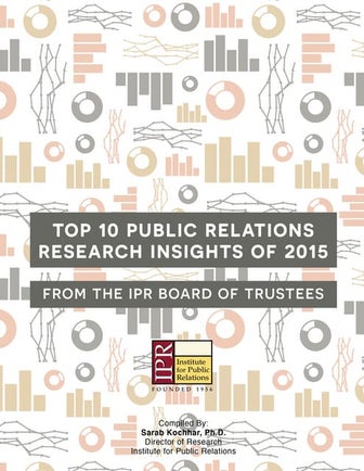 Top 10 Public Relations Research Insights of 2015