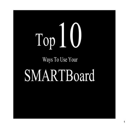 Top 10 Ways To Use Your Smart Board