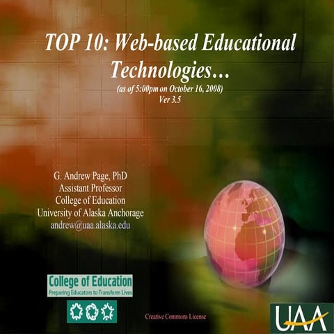 Top10 Emerging Educational Technologies