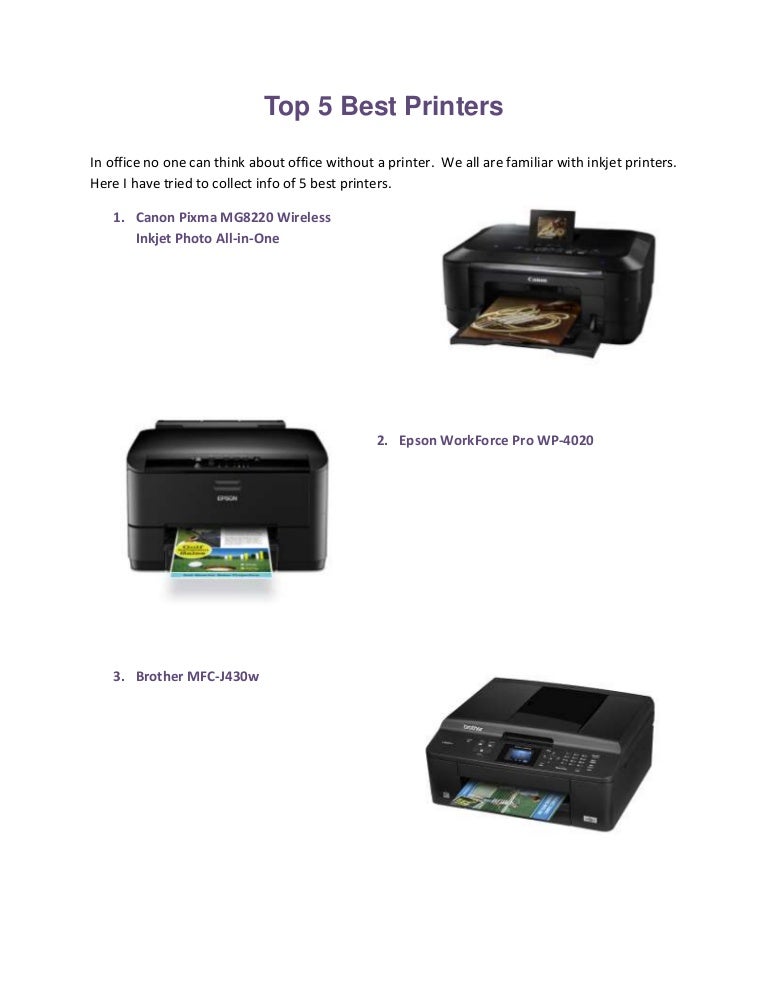 top 5 printers