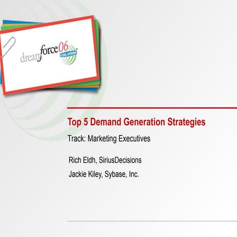 Top 5 Demand Generation Strategies