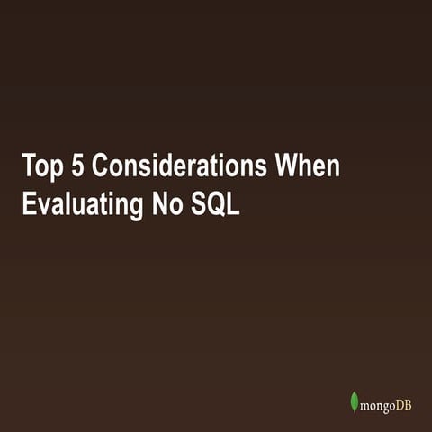 Top 5-nosql