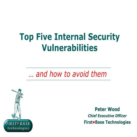 Top Five Internal Security Vulnerabilities