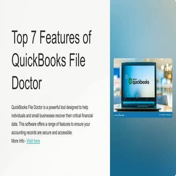 Top-7-Features-of-QuickBooks-File-Doctor | PPTX