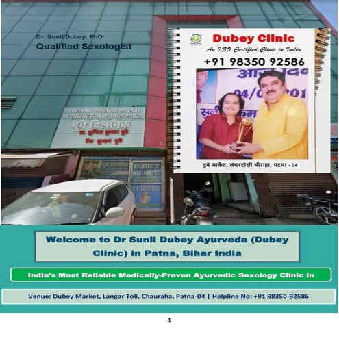 Dr. Sunil Dubey: Leading Ayurvedic Sexologist in Patna, India | PDF