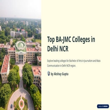 Top BA -  JMC Colleges in Delhi NCR.pptx