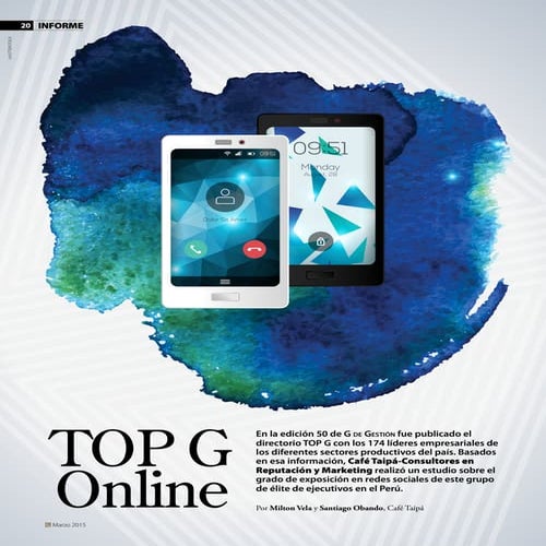 Presencia Online de los principales CEOs del Perú - 2015