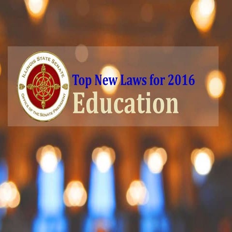 Top new education laws for Illinois in 2016