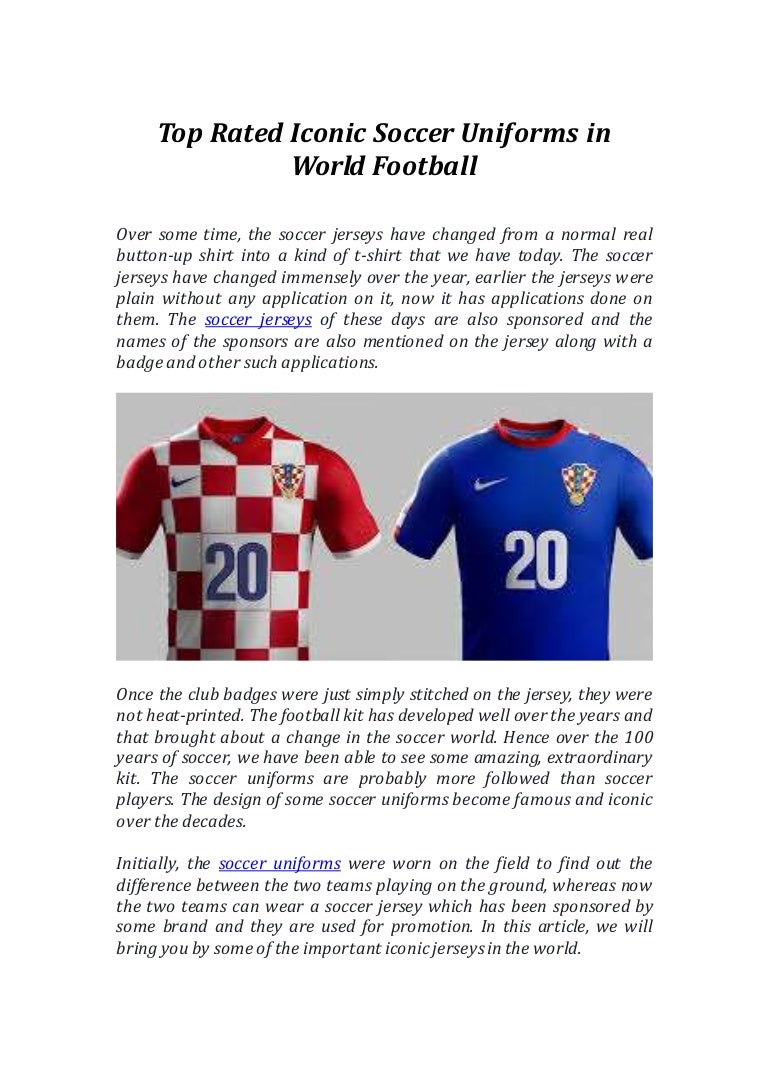 used soccer jerseys