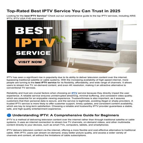 Top-Rated Best IPTV Service You Can Trust in 2025.pdf