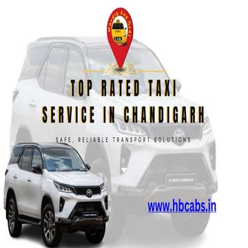 Top-Rated Taxi Servicein Chandigarh  -HBCabs.