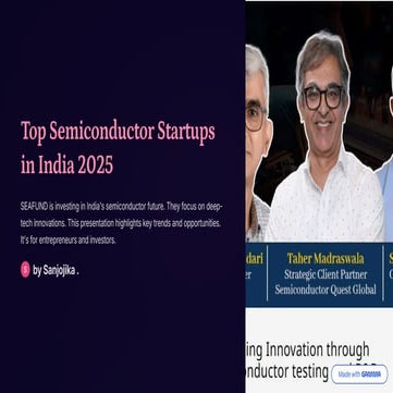 Top Semiconductor Startups In India 2025 Pdf