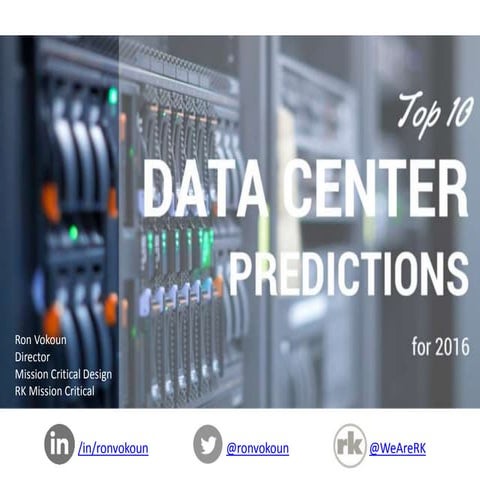Top Ten Data Center Predictions for 2016