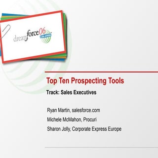 Top Ten Prospecting Tools