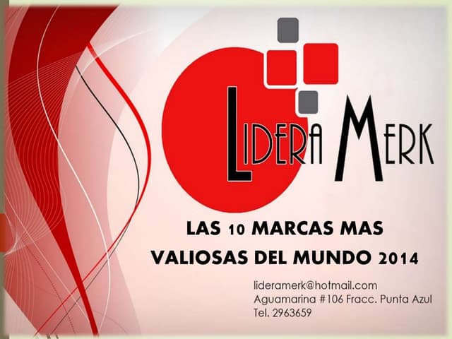 Top ten marcas lideramerk