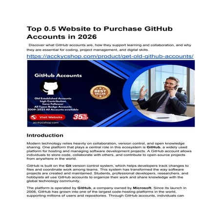 Top 0.5 Website to Purchase GitHub Accounts in 2026.docx
