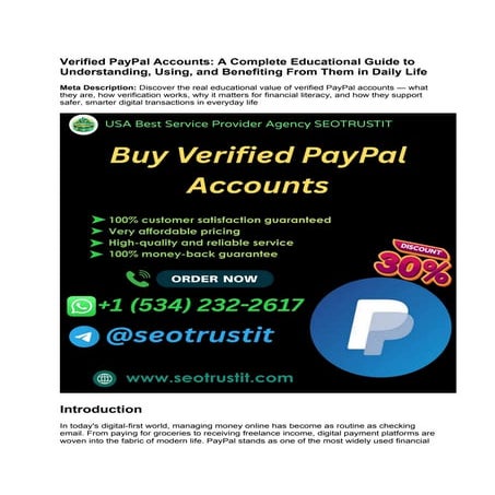 Digital Security Foundations: Understanding PayPal's ID Verification in ...