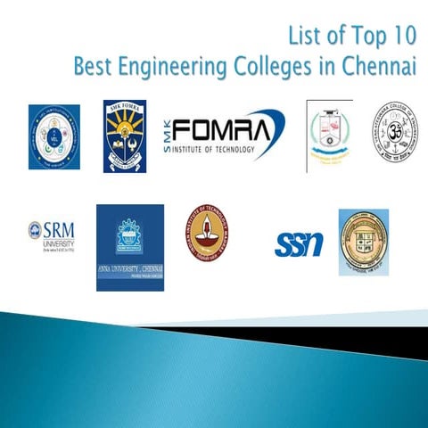 Top 10 Engineering Colleges in Chennai | PPTX