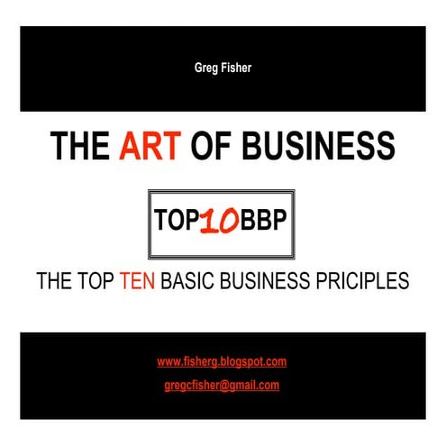 Top10 Basic Business Principles