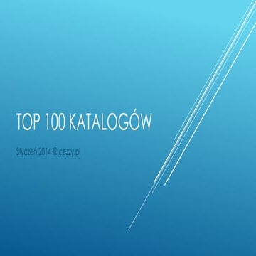 Top 100 najlepszych polskich katalogów styczeń 2014 by CeZzy