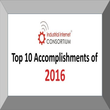 IIC's Top 10 Accomplishments 2016