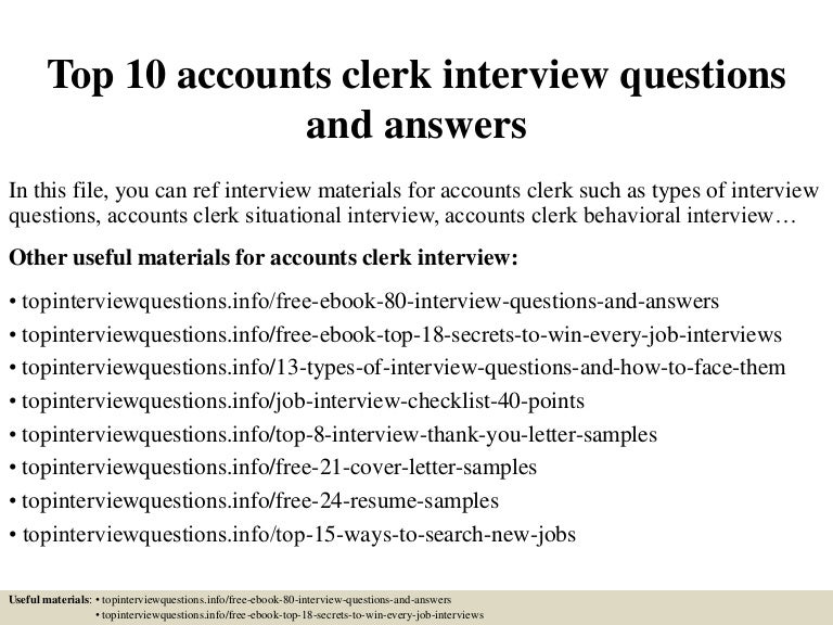 accounting assistant interview questions and answers