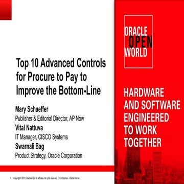 Top 10 P2P Advanced Controls to improve your bottom line!