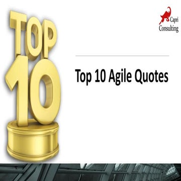 Top 10 agile transformation quotes