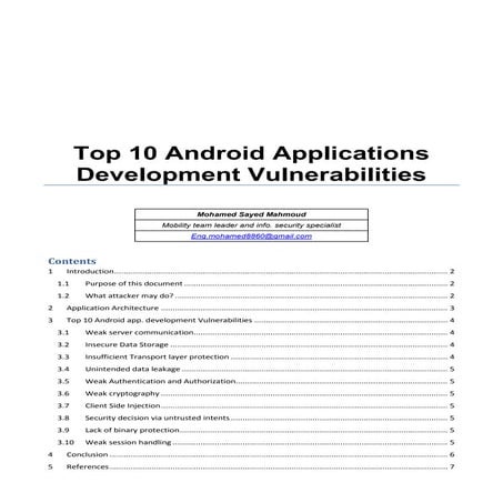 Top 10 android_development_vulnerailities