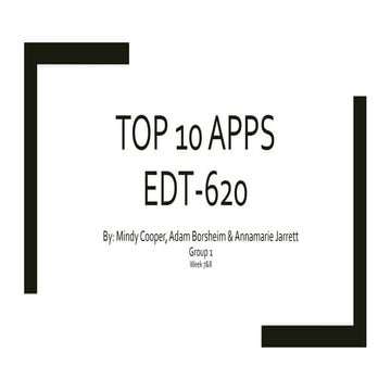10 Educational Apps | PPTX