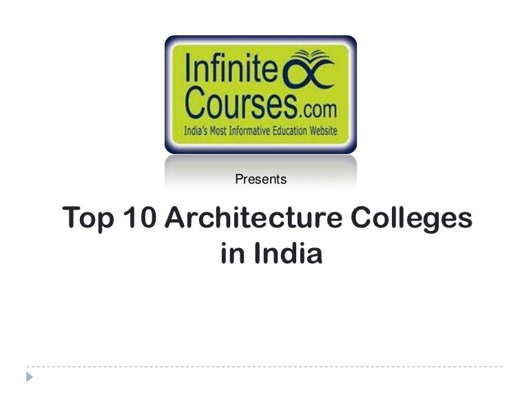 Top 10 Architecture Colleges in India