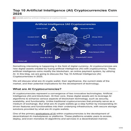 Top 10 Artificial Intelligence AI Cryptocurrencies Coin 2025.pdf
