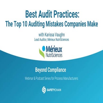 Best Auditing Practices: Top 10 Auditing Mistakes