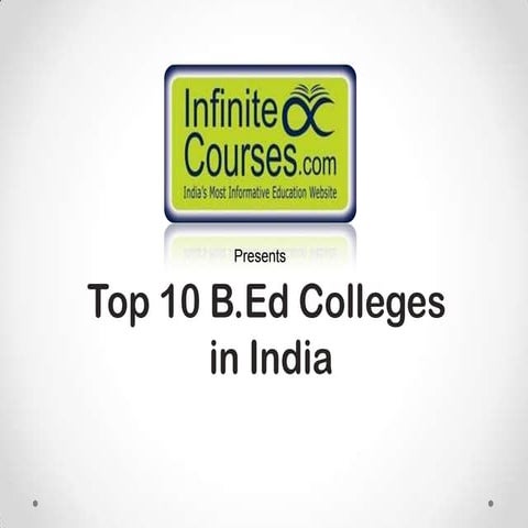 Top 10 B.Ed Colleges in India