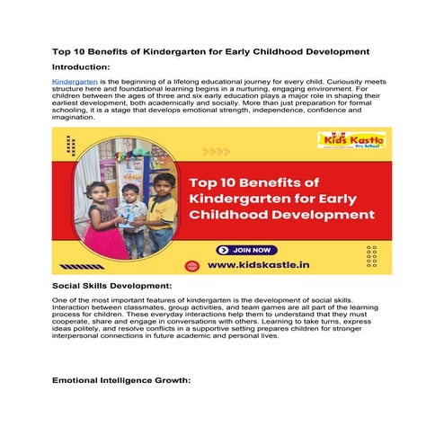 Top 10 Benefits of Kindergarten for Early Childhood Development.docx