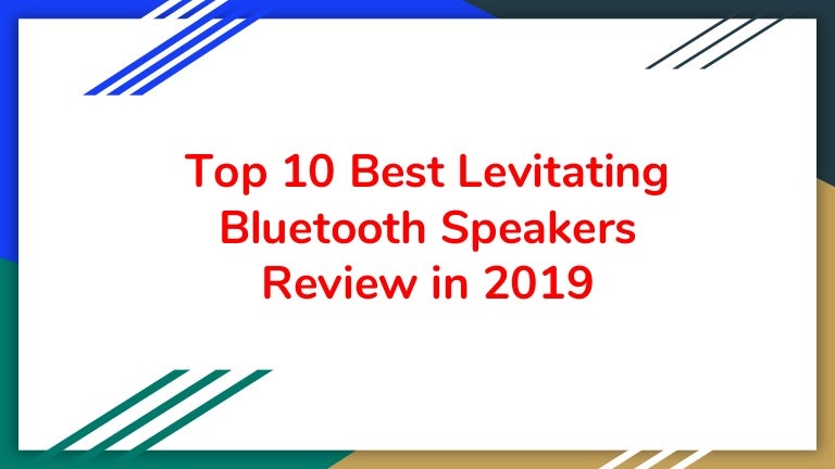 best levitating bluetooth speaker