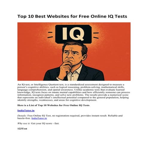 Top 10 Best Websites for Free Online IQ Tests.pdf