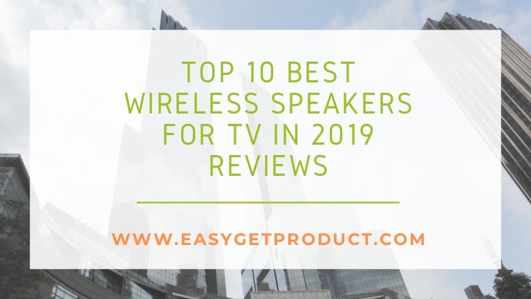best speakers for tv 2019