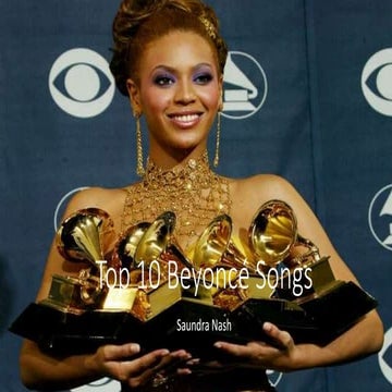 Top 10 beyoncé songs | PPTX