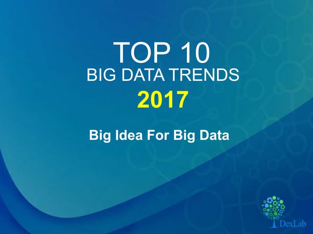 Big Idea For Big Data